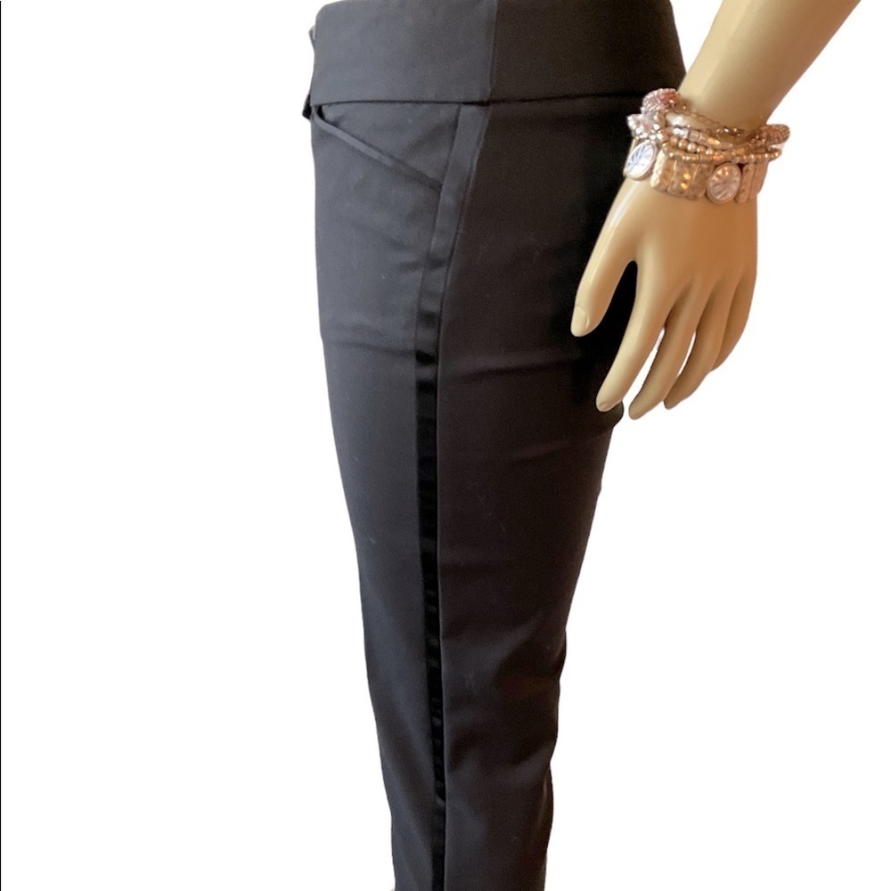NWOT WHBM Perfect Form Slim Ankle Sz OOS Satin side stripe